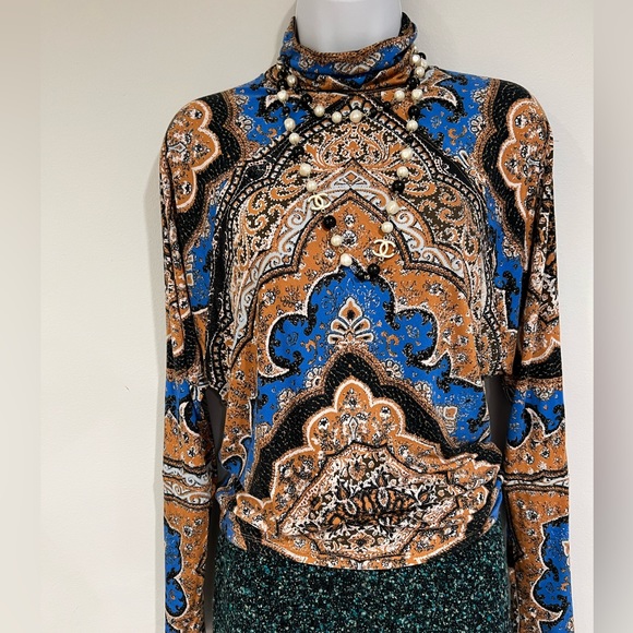 Free People Eclipse combo chase me stylish colorful top/blouse - Picture 8 of 16